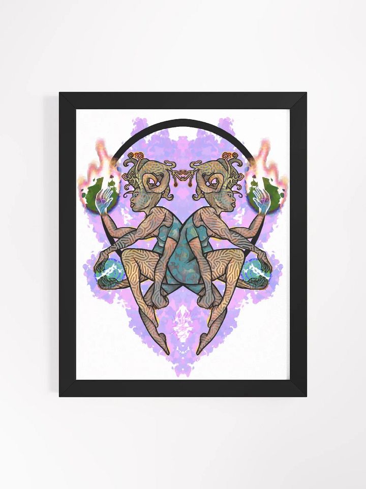 "Earth's Twin Flame" - Framed Print product image (2)