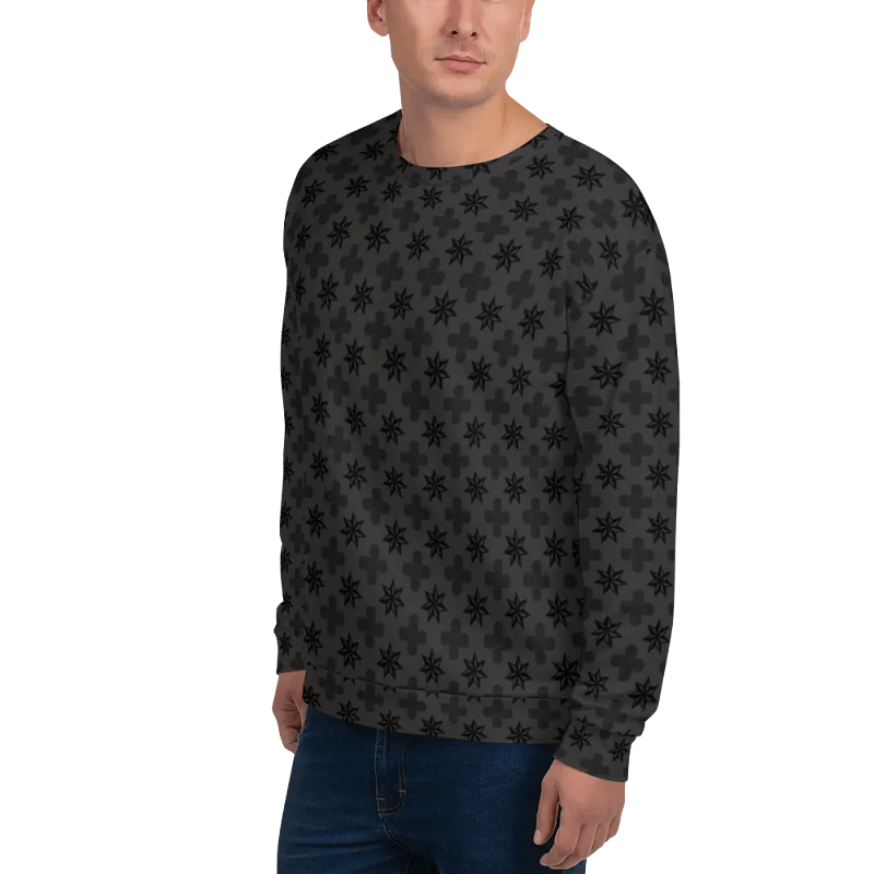 Dark Gray with black designs