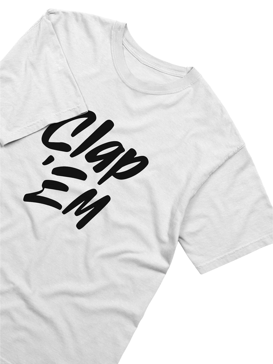 Clap Em Tee - White / Black product image (3)