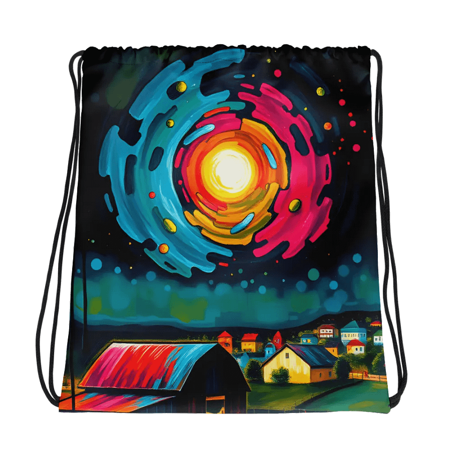 Celestial Dreams All-Over Drawstring Bag product image (1)