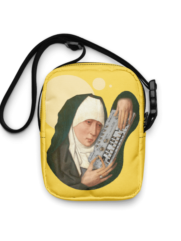 Mater Dolorosa meets Roland TB 303 by Frank Fonik, Techno EDM Utility Crossbody Bag product image (1)