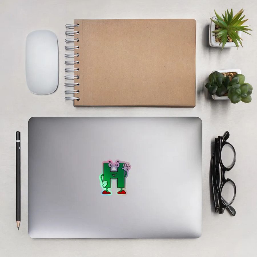 H Holographic Cartoon Character Sticker product image (13)