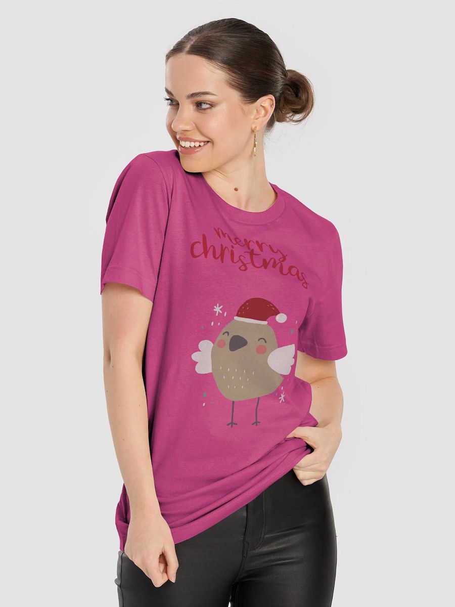 Merry Christmas Bird Cartoon T-Shirt product image (4)