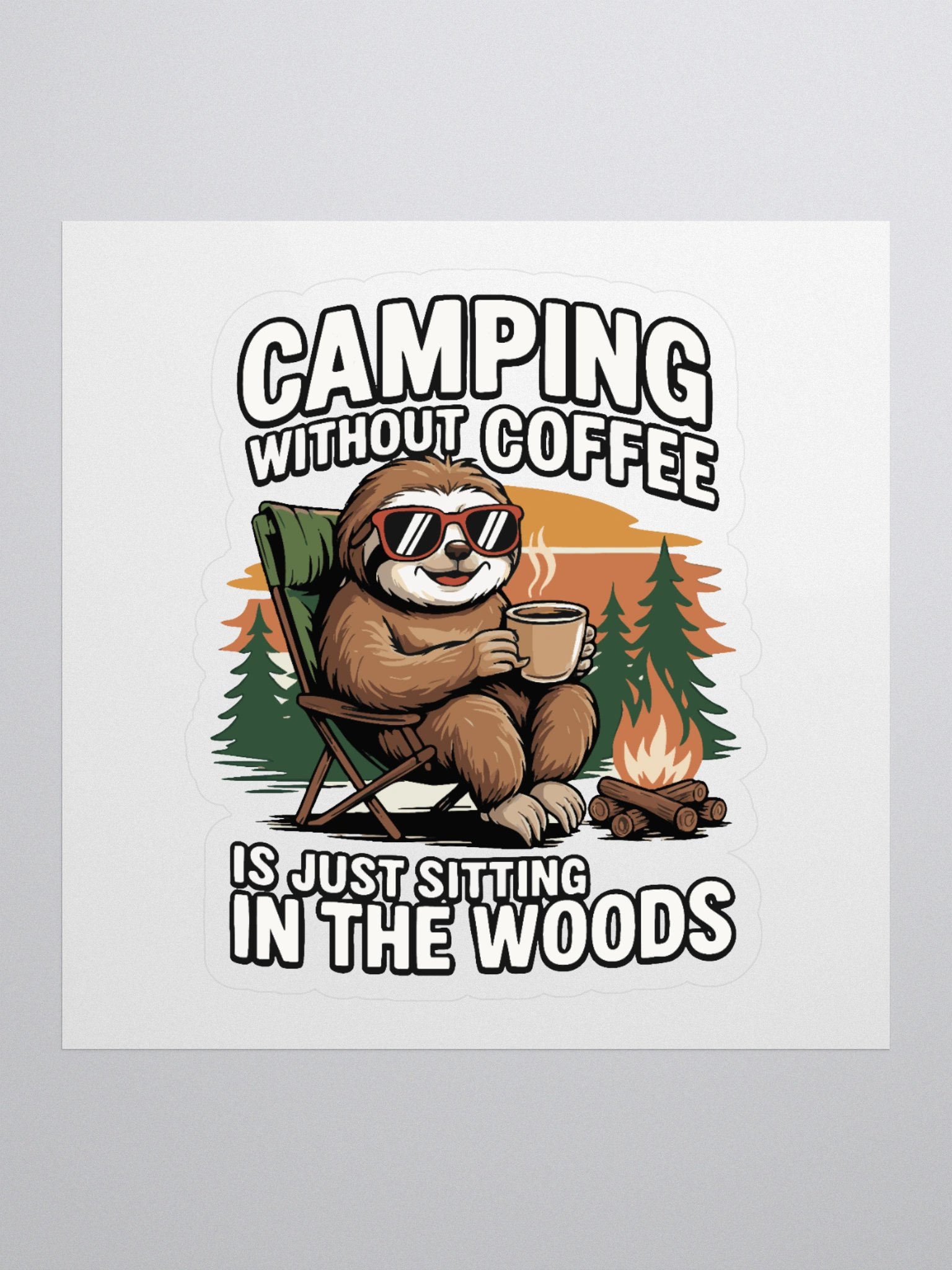 Sloth Camper Sticker Set product image (1)