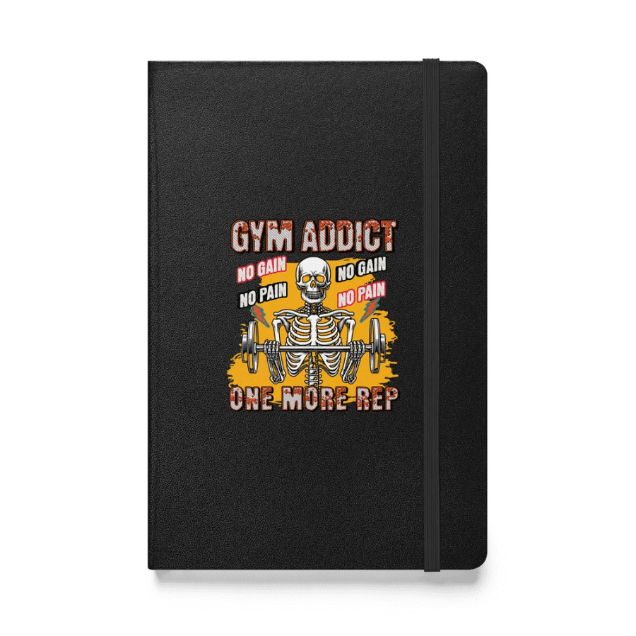 Gym Addict One More Rep Skeleton Motivational Fitness Journal product image (1)