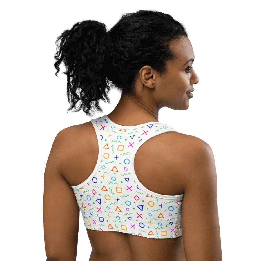 Geometric Vibes Sports Bra - Bold Patterns for Bold Workouts product image (4)