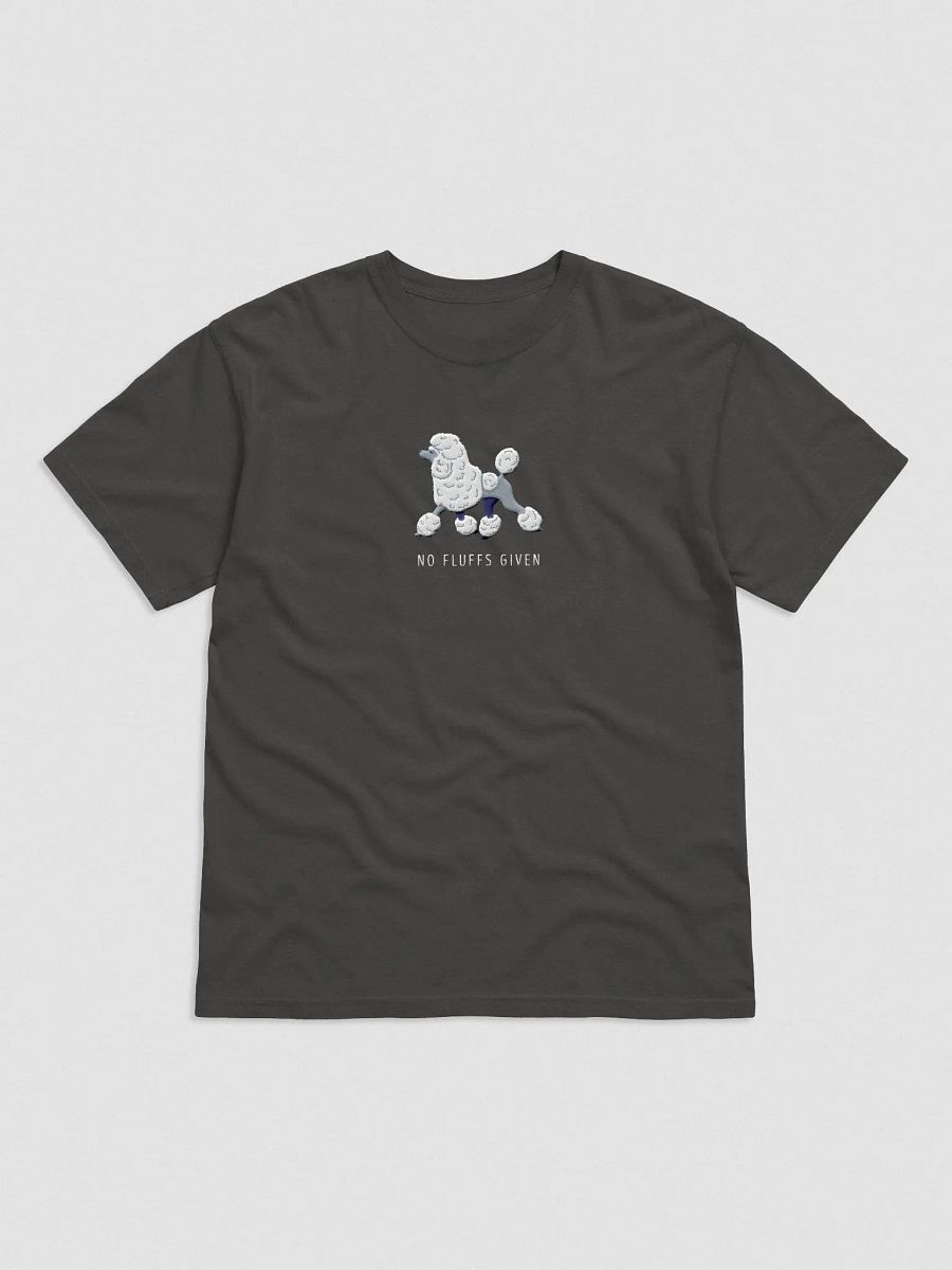 No Fluffs Given T-Shirt(Embroidered) of a Standard Poodle(White) product image (4)