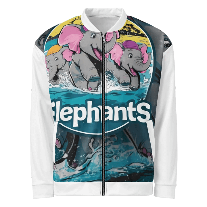 WINTER Joyful Elephant Splash All-Over Bomber Jacket product image (1)