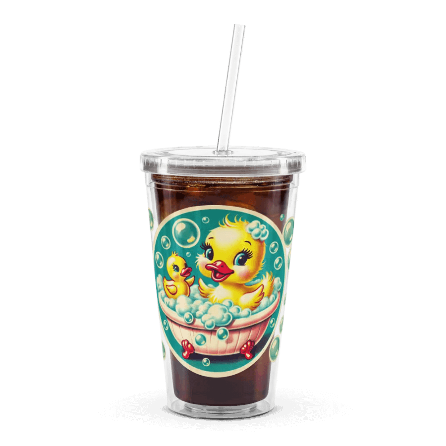 Ducky in a Bubble Bath Double Wall Tumbler product image (7)