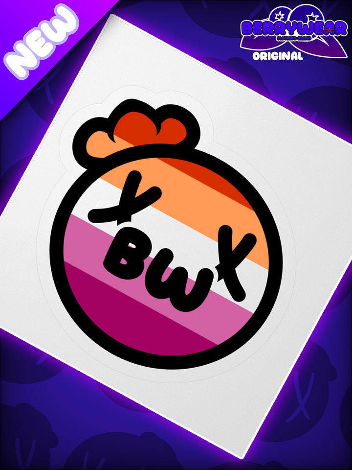 Berrywear Pride - Lesbian Pride Die Cut Sticker product image (1)