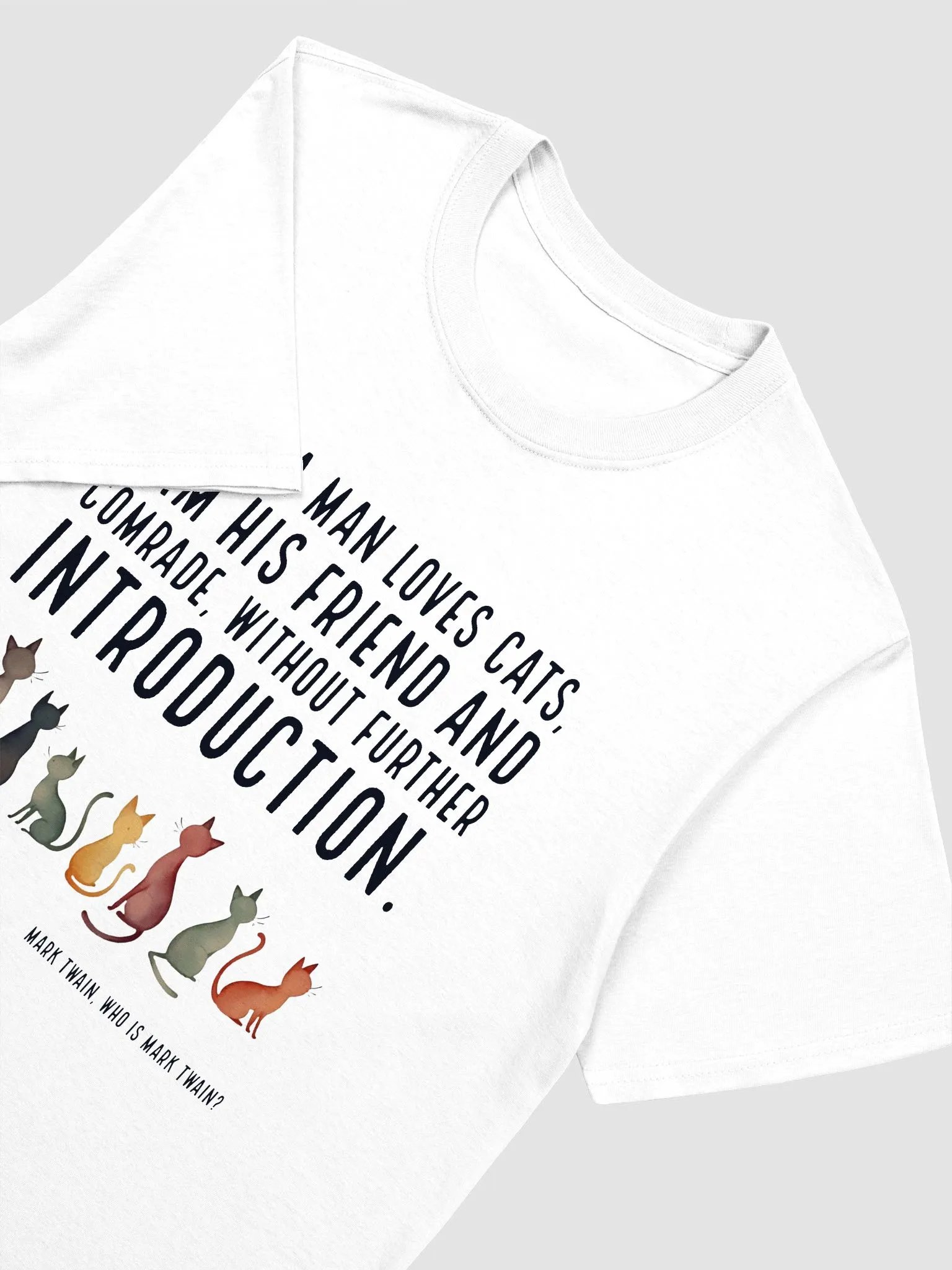 Cat Lover Twain T-Shirt product image (3)