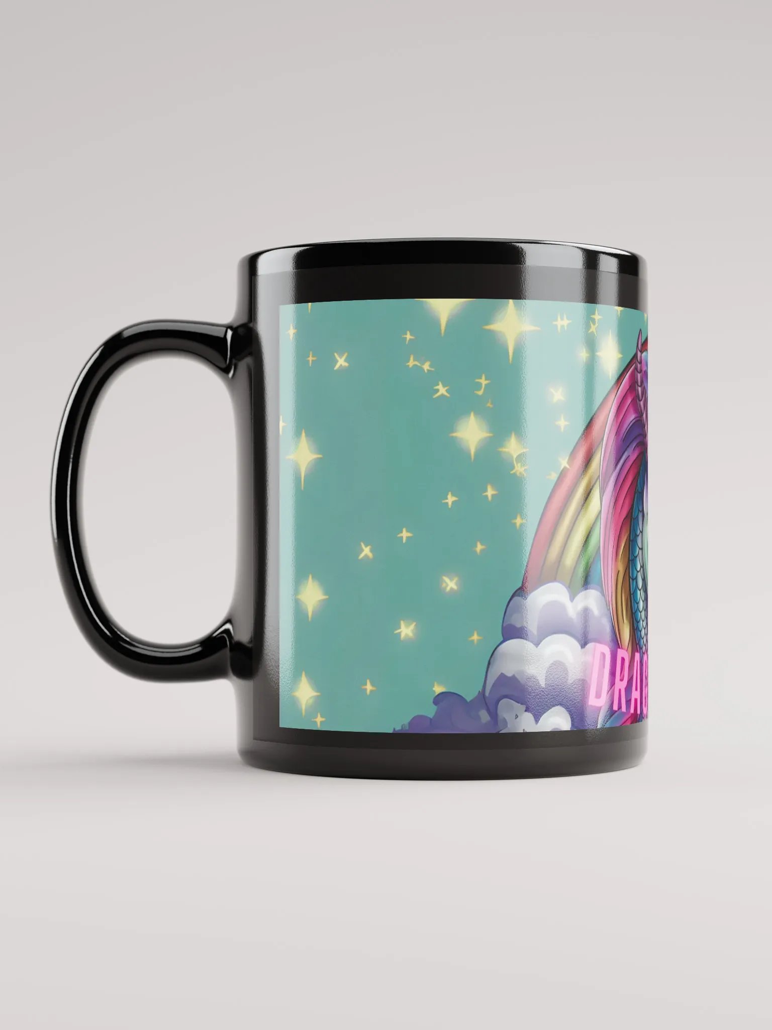 Dragon Isle Coffee mug featuring artist Nina Bolen in black product image (11)