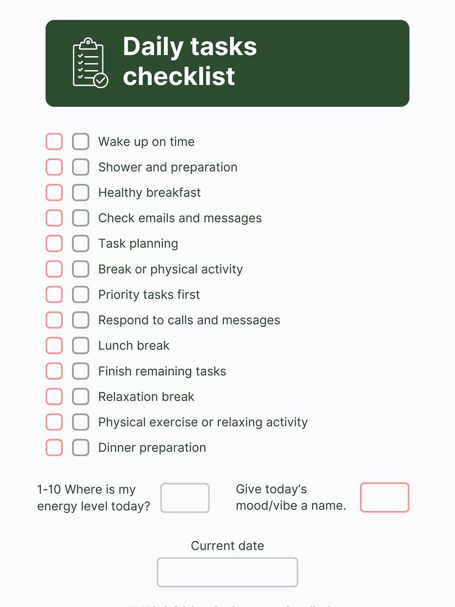 Daily Human Task List product image (1)
