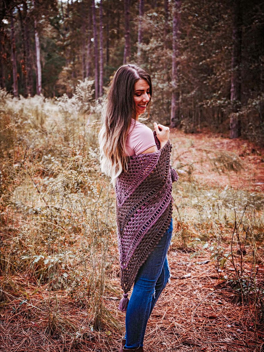 Picot Crochet Shawl Tutorial Video product image (10)