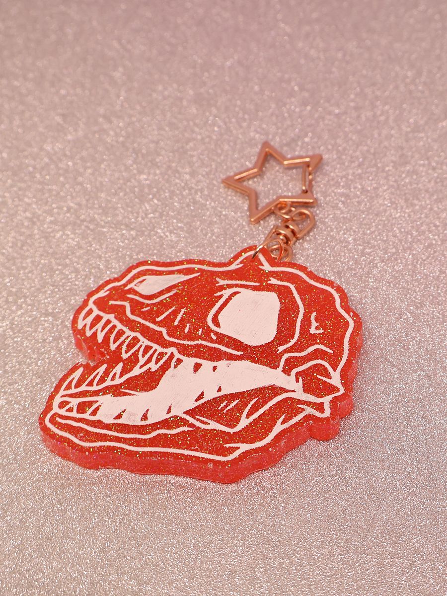 T-Rex Skull Fossil Keychain product image (9)