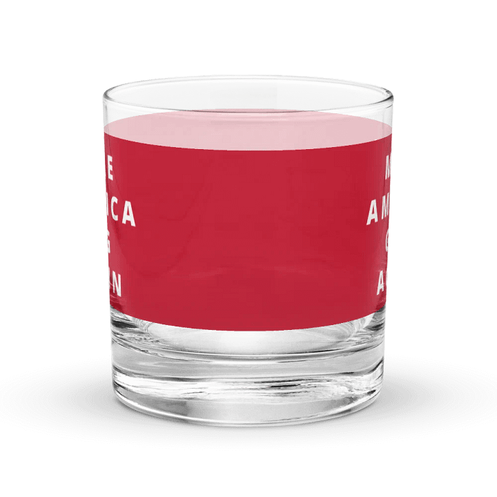 Make America Gag Again Red Chromatic Rocks Glass product image (2)