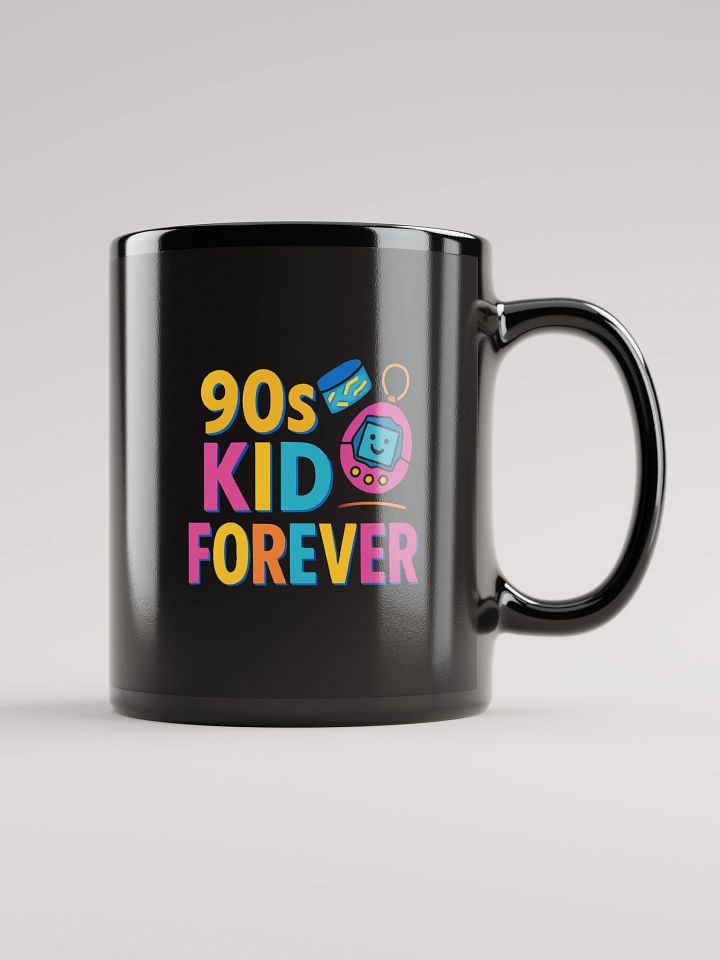 90s Kid Forever Black Glossy Mug product image (1)
