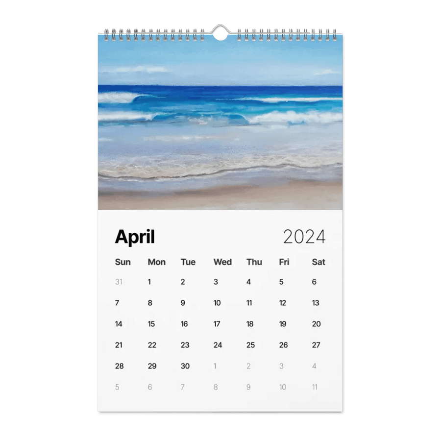 Ocean Inspired Art Calendar 2025 - Dive Into A Year Of Coastal Beauty product image (8)