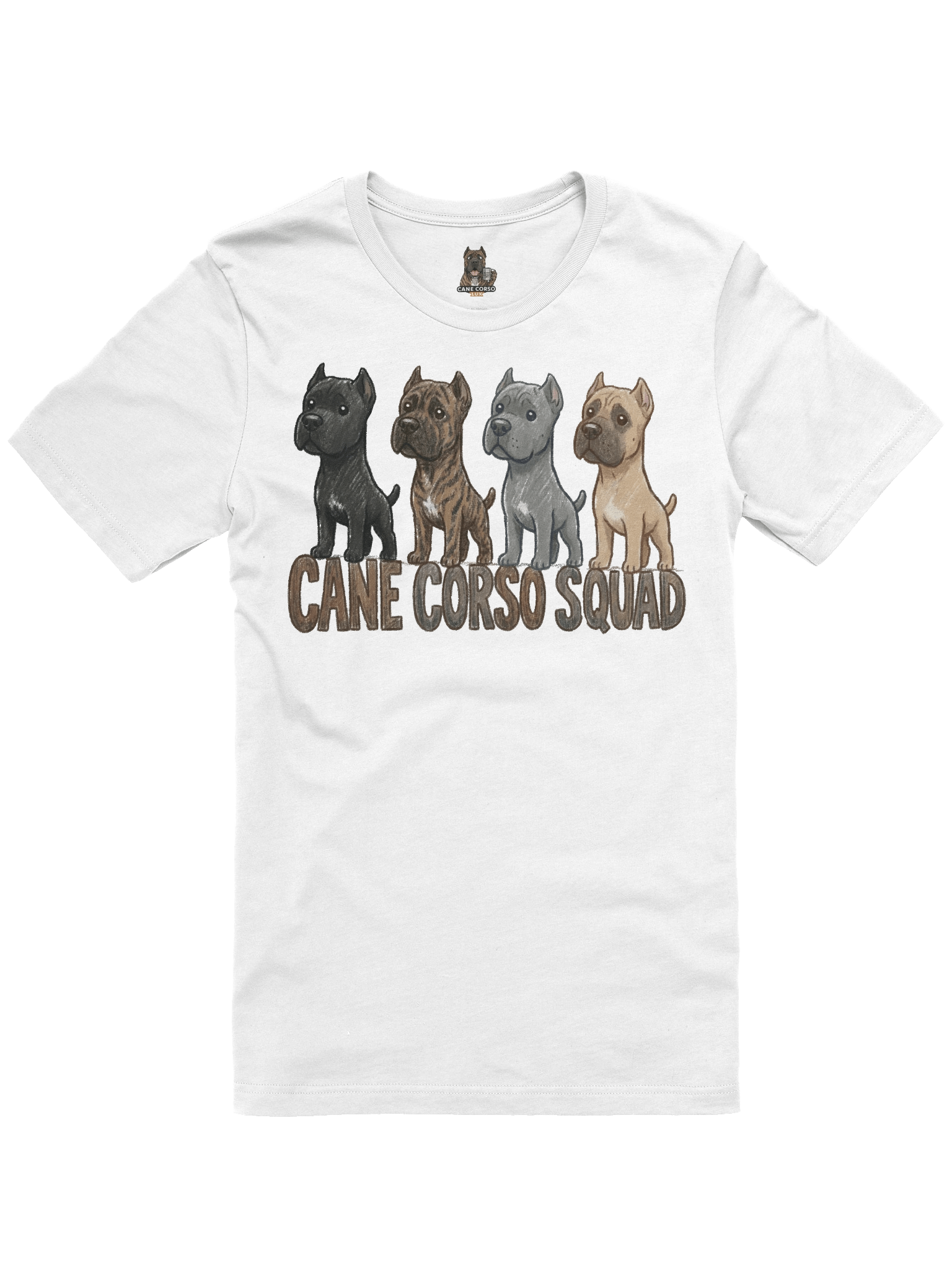 Unique Cane Corso Squad Hand-Drawn T-Shirt product image (1)