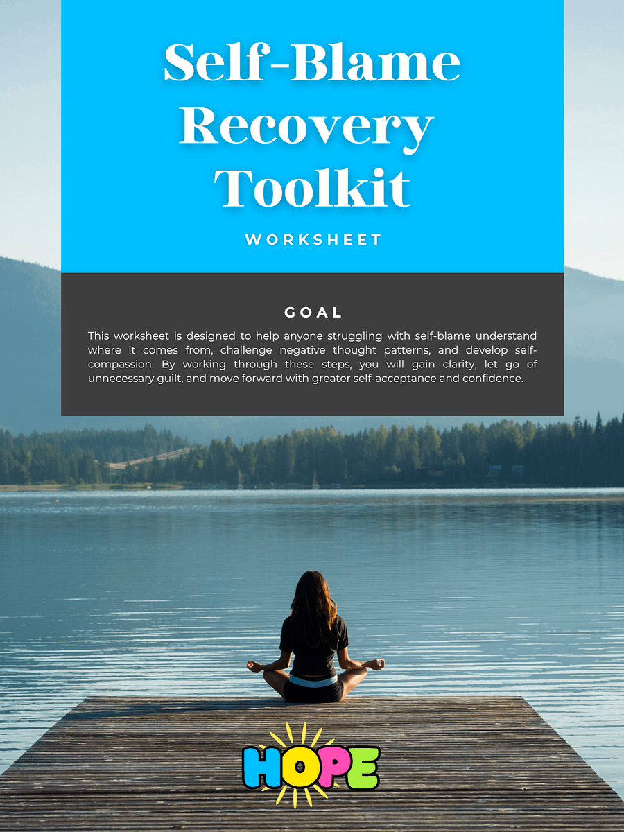 Self-Blame Recovery: A Guided Journal for Letting Go of Guilt product image (1)