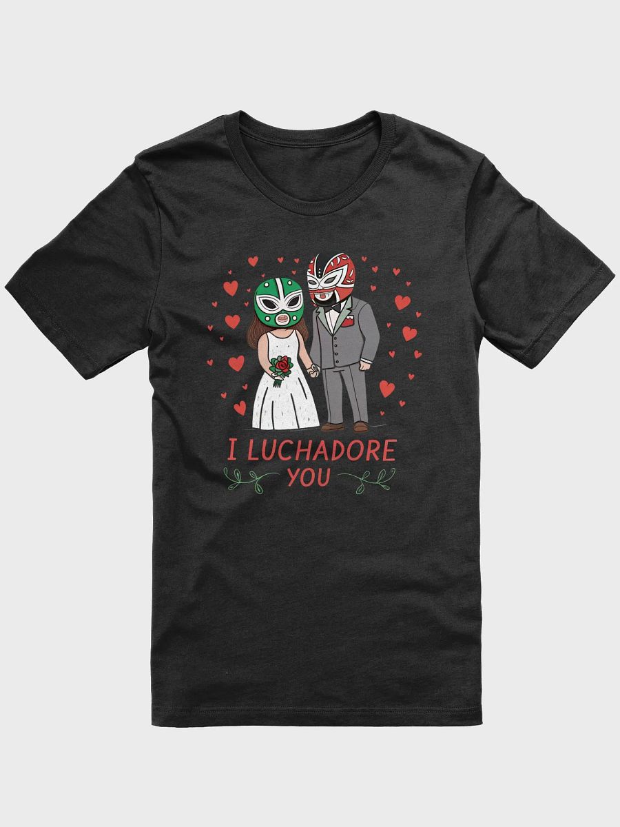 Valentine's Day Unisex Tee, Luchadore Love Shirt, Couples Matching T-Shirt, Romantic Gift Tee, Valentine's Apparel, Cute product image (1)