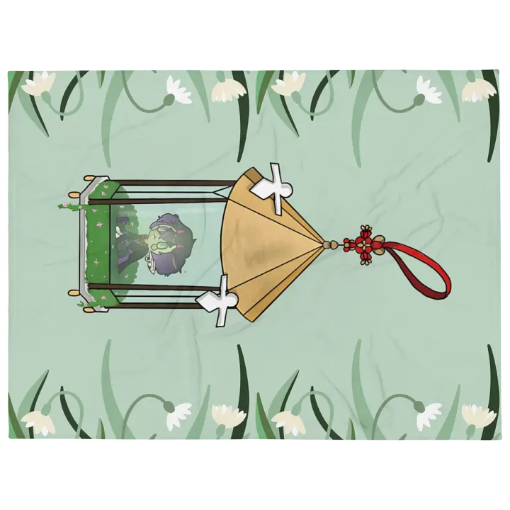 Lantern Oni Throw Blanket product image (1)