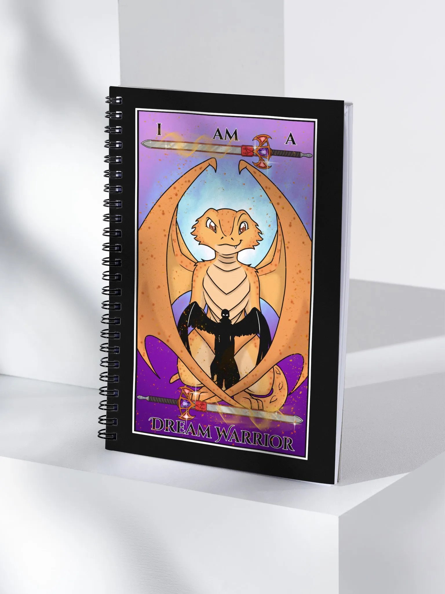 Day of the Dragon "Strength" Tarot Card Spiral Notebook product image (4)