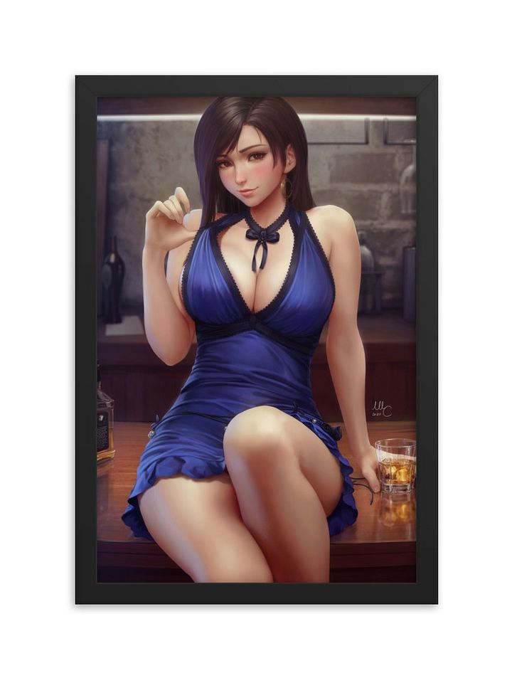 Tifa Blue Dress - Framed product image (1)