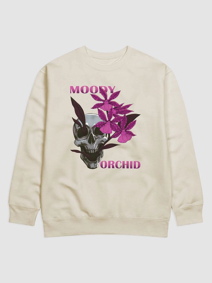 Moody Orchid Skull and Magenta Floral Sweatshirt product image (1)