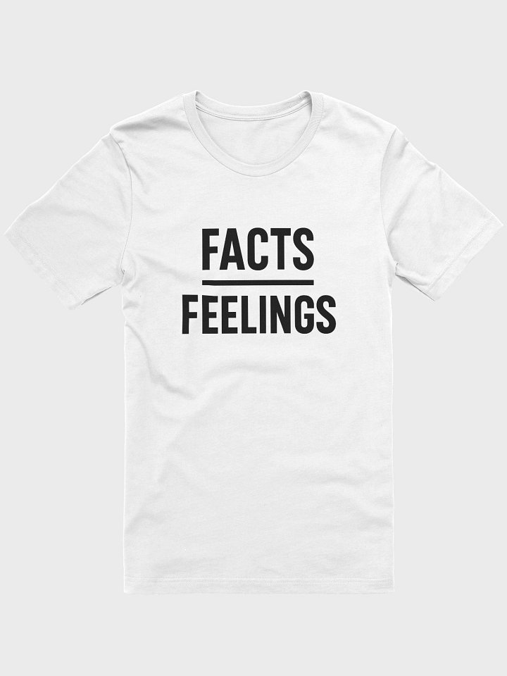 Facts Over Feelings – Minimalist Truth Tee product image (1)