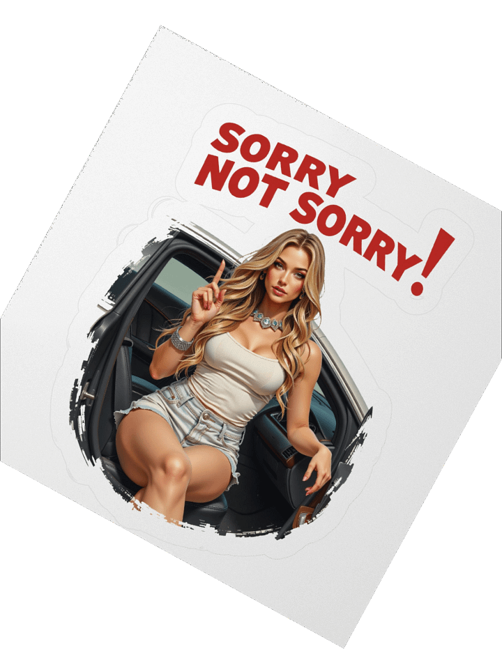 Sorry Not Sorry! Vinyl Kiss Cut Stickers product image (5)