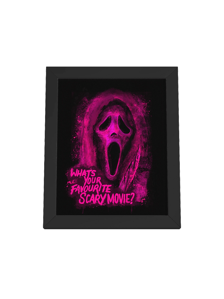 BLK Framed Ghost Face Print (Pink) product image (1)