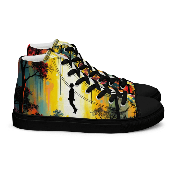 ethereal forest levetation men's canvas high tops product image (2)