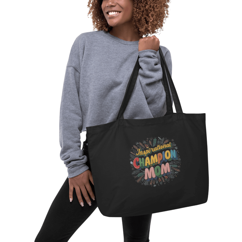 Inspirational Champion Mom Organic Cotton Tote product image (7)