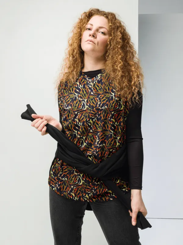 Tiger Flower | Recycled Unisex Basketball Jersey product image (1)