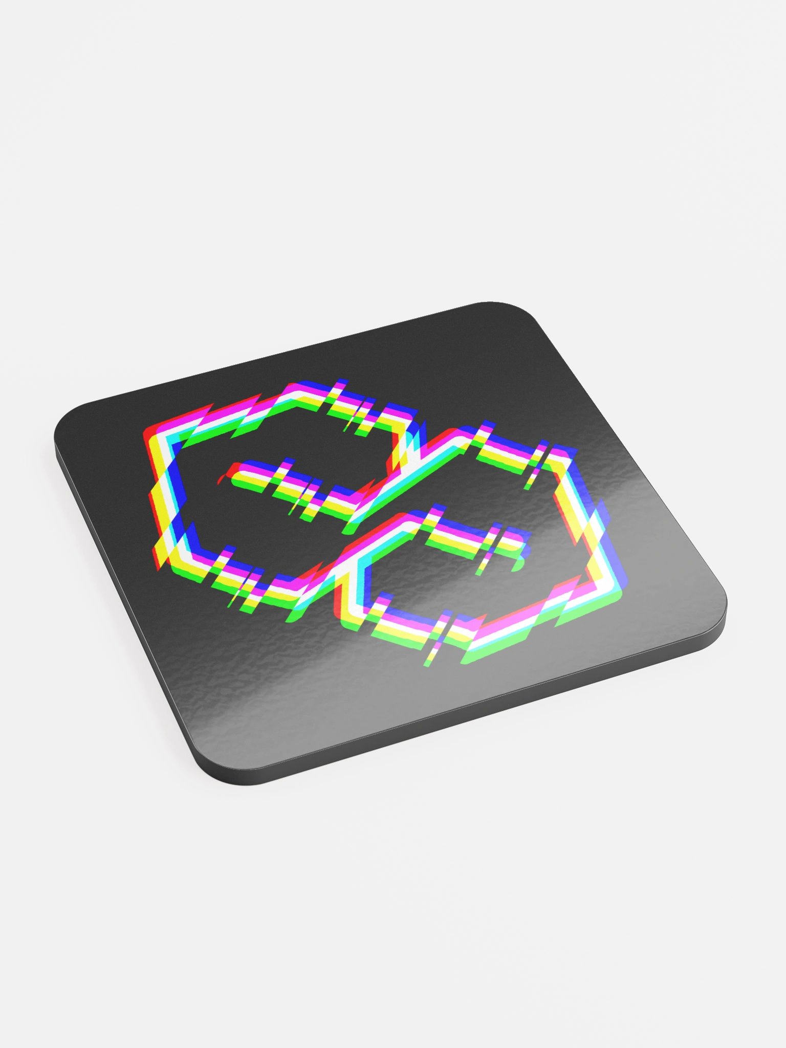 Glitch Era Glass Coaster product image (2)