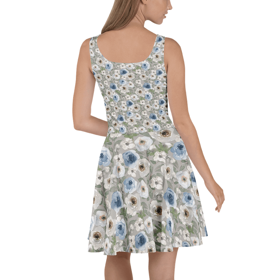 Grey Roses Skater Dress product image (4)