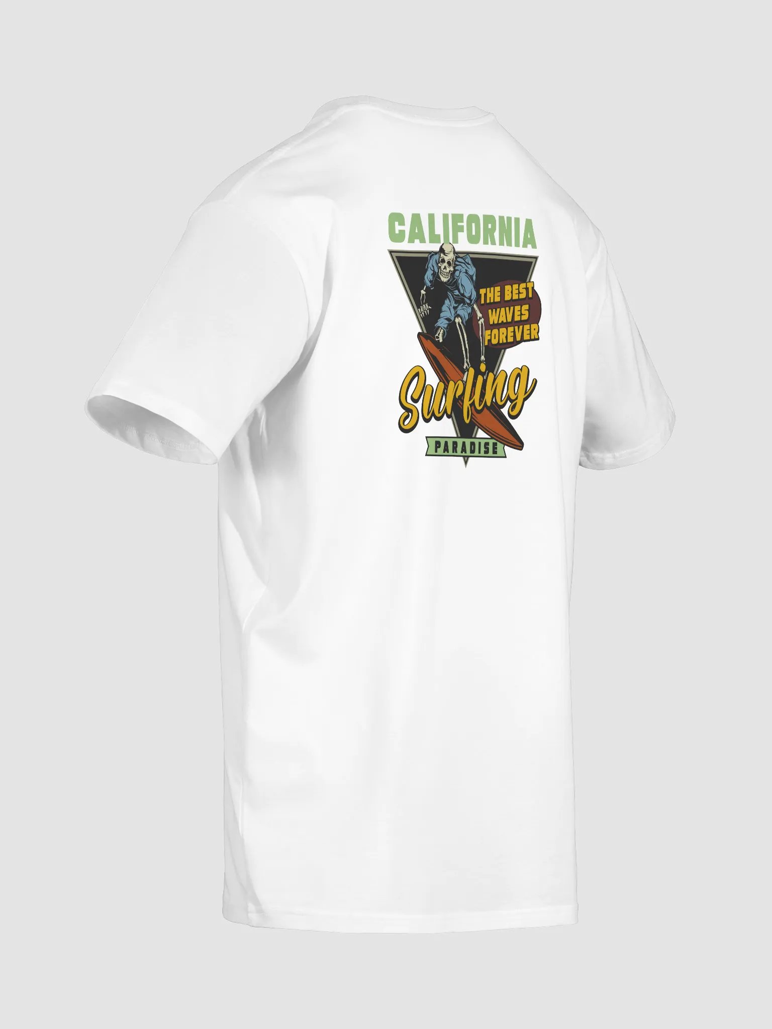 Retro California Surfing Skeleton T-Shirt product image (39)
