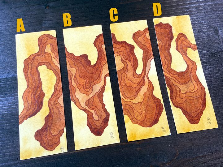 Watercolour Bookmarks product image (2)