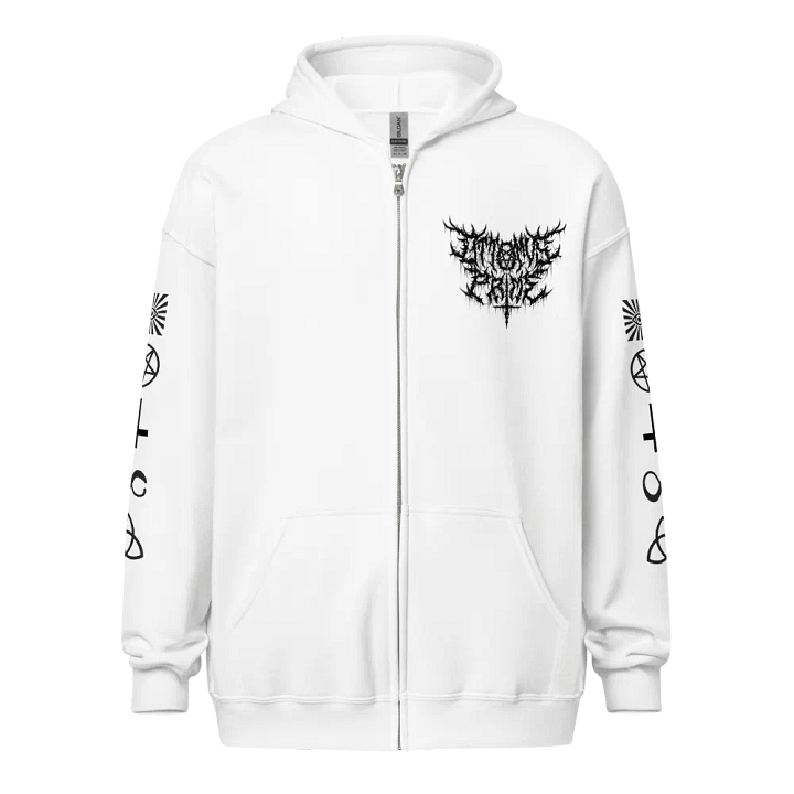 Ottomus Prime Metal Logo Zip-up (White) product image (1)