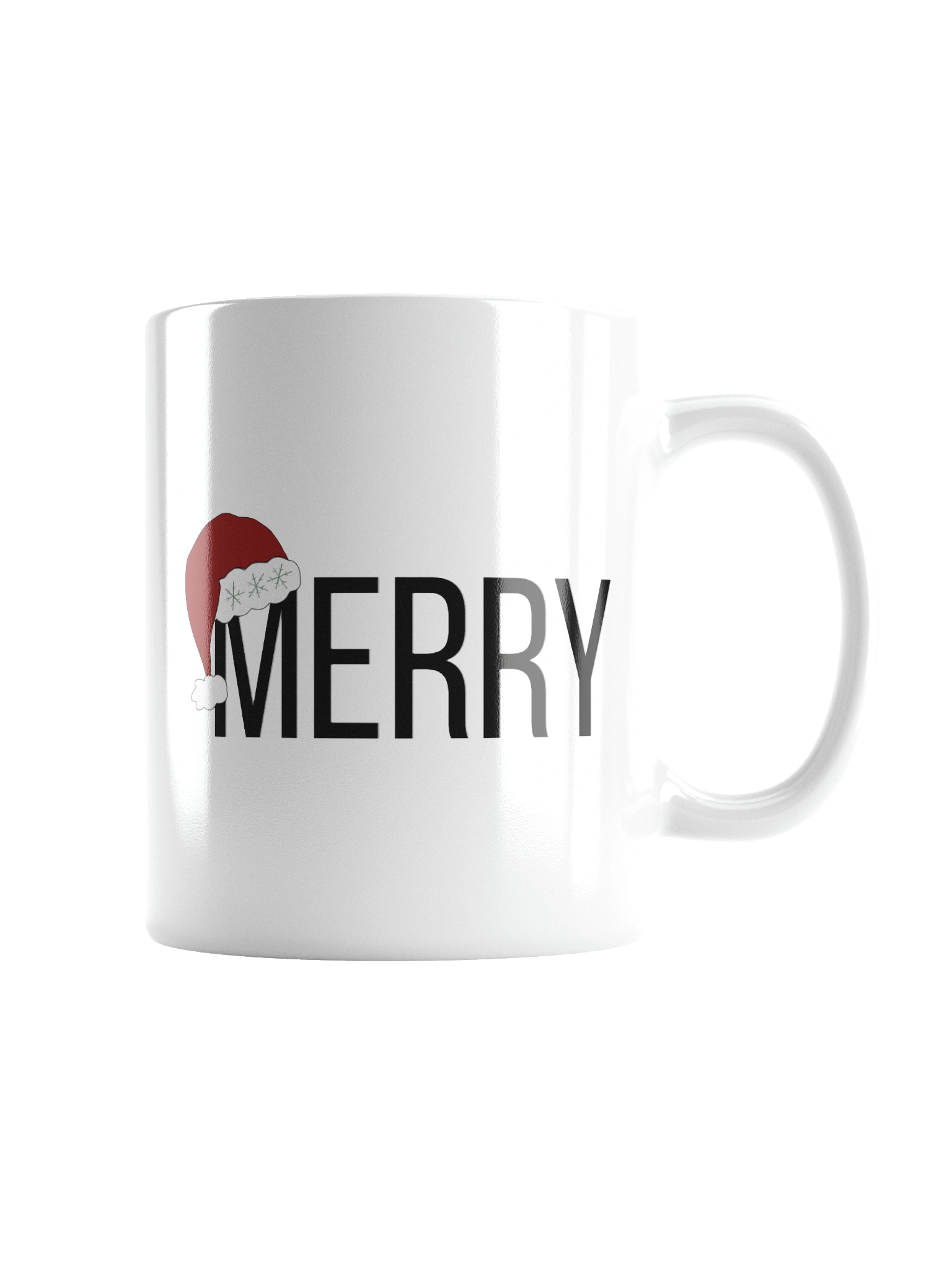 Merry Christmas Santa Hat Typography Mug product image (4)
