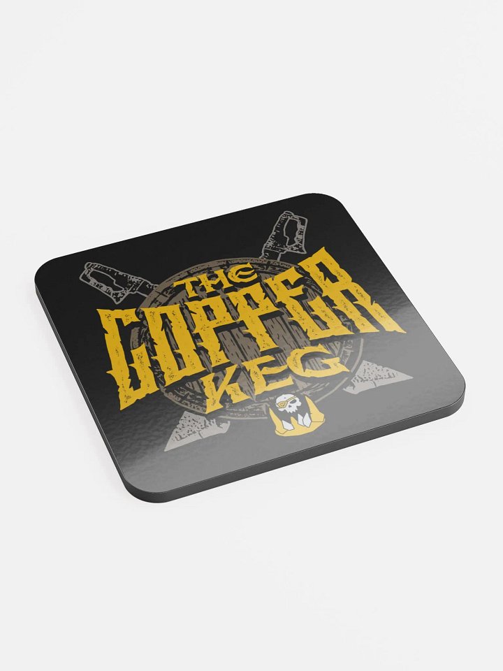 Copper Keg Glossed Cork Coaster product image (1)