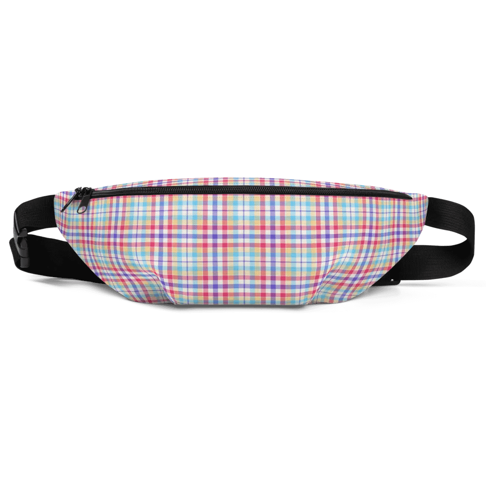 Purple, Pink, and Blue Plaid Fanny Pack product image (2)