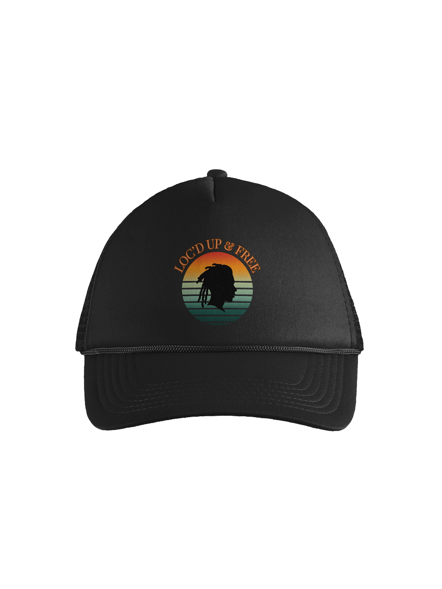 "Loc'd Up & Free" Free Spirit Foam Trucker Hat product image (1)