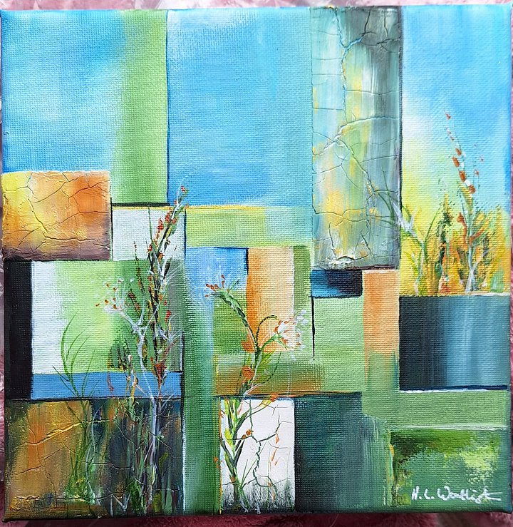 Spring Abstract Original Acrylic Canvas Painting product image (1)