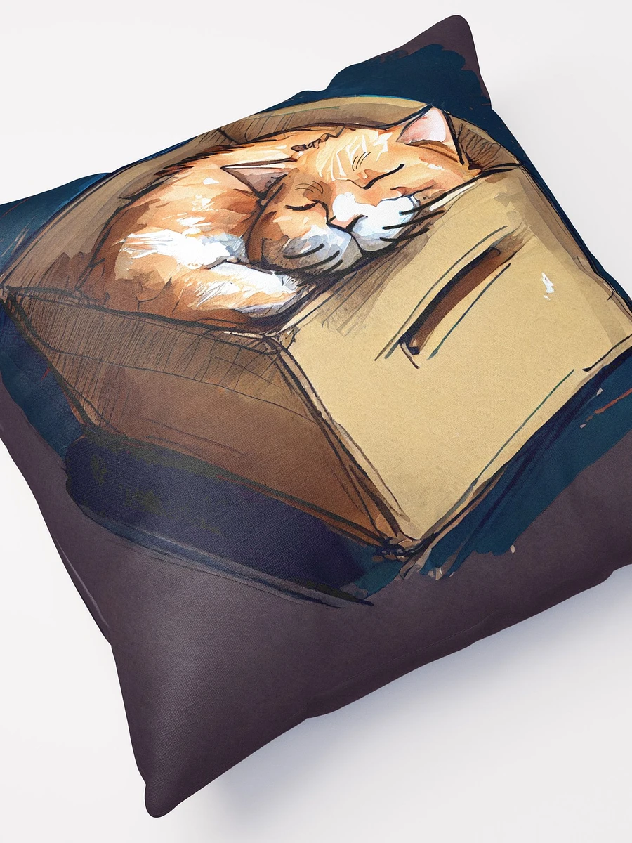 Kitty In A Box - Ginger Cat Throw Pillow product image (5)
