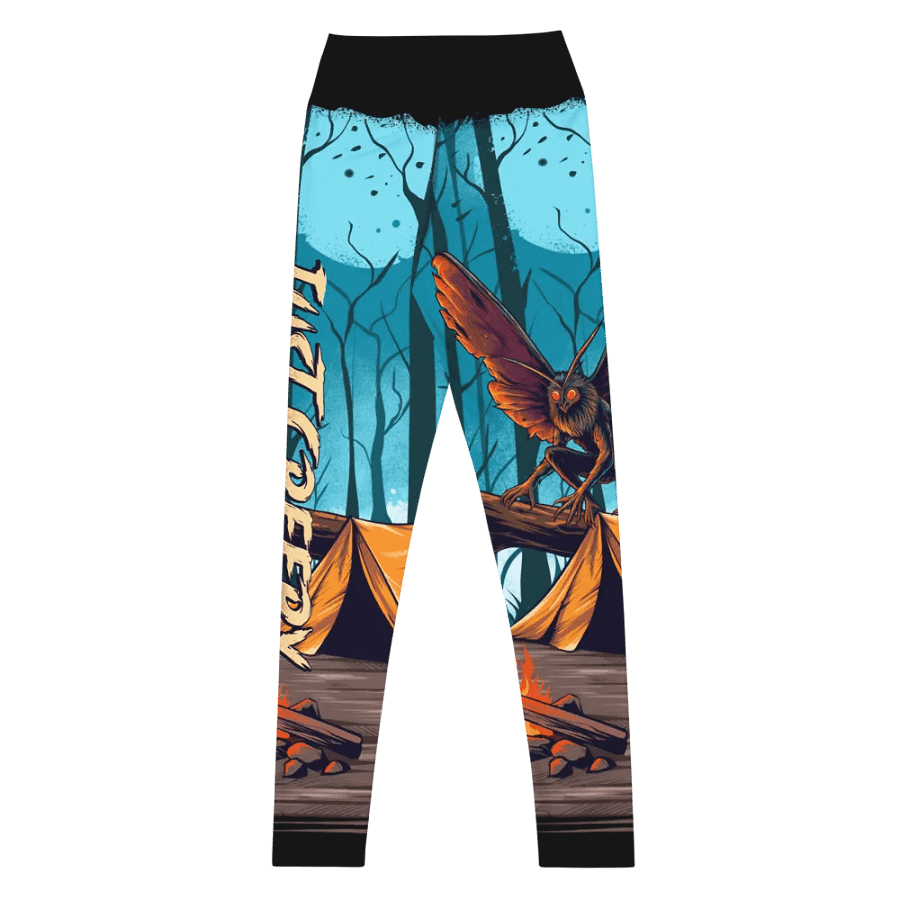 Eerie MothMan Forest Yoga Leggings product image (9)
