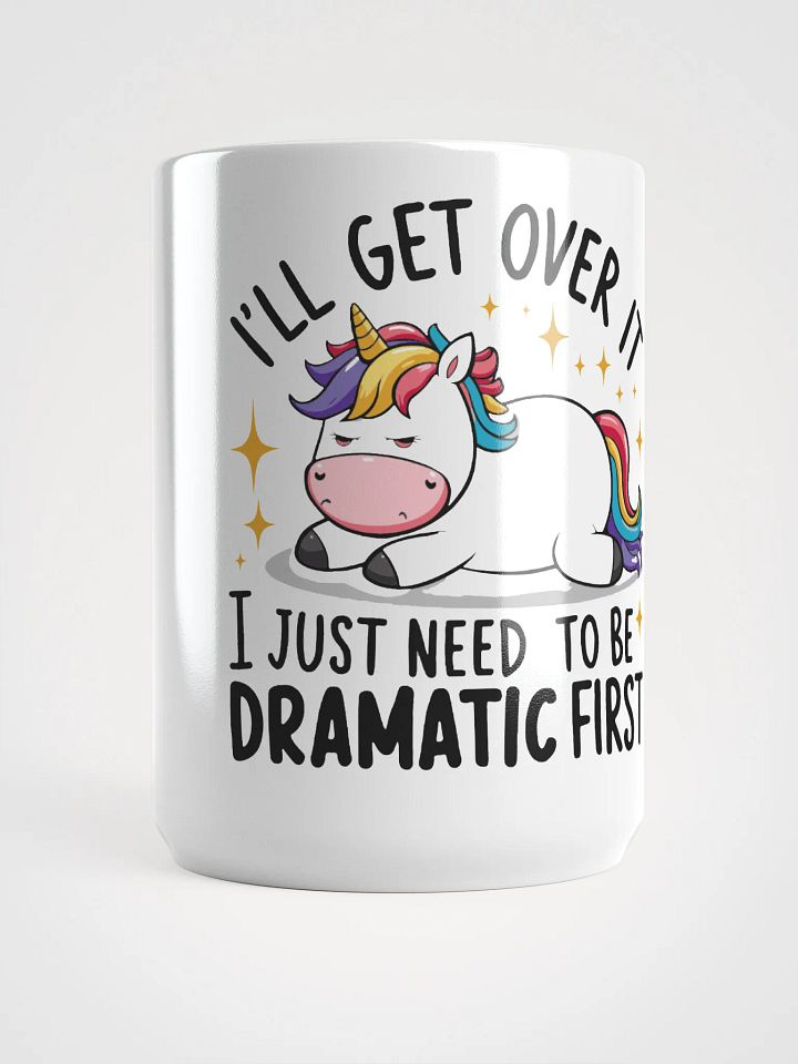 Dramatic Unicorn White Glossy Mug product image (1)