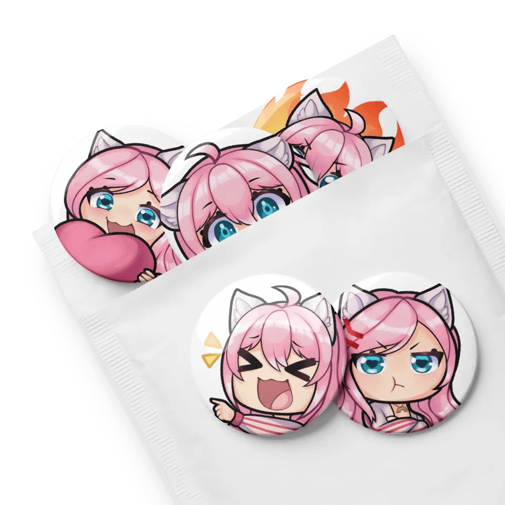 Mysteli Button Pins 2.5