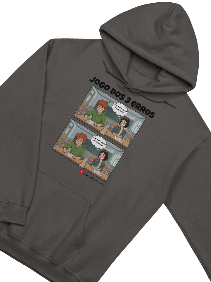 Hoodie Unissex (Jogo dos 3 Erros): Peter e Branca de Neve – Edição Clean product image (2)